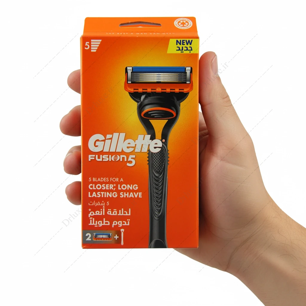 خودتراش 5 لبه فیوژن فایو ژیلت + 1 سری یدک